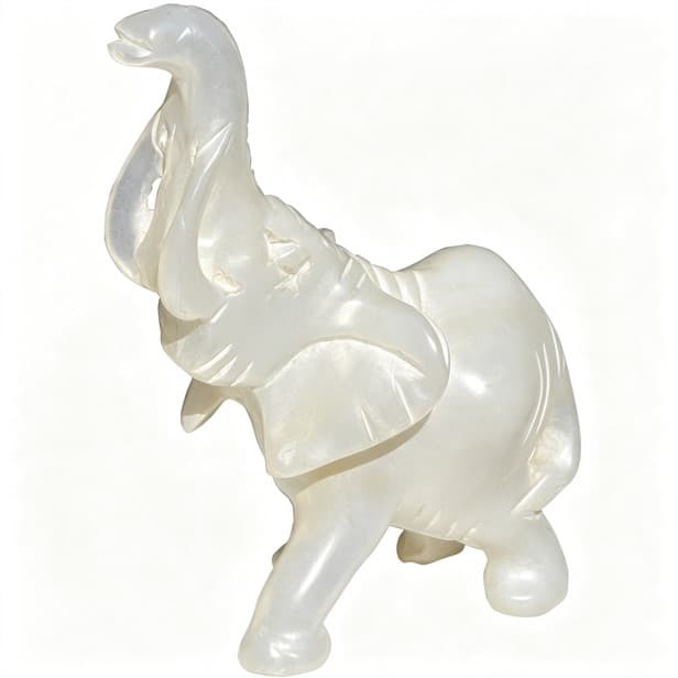 HAND-CARVED ELEPHANT