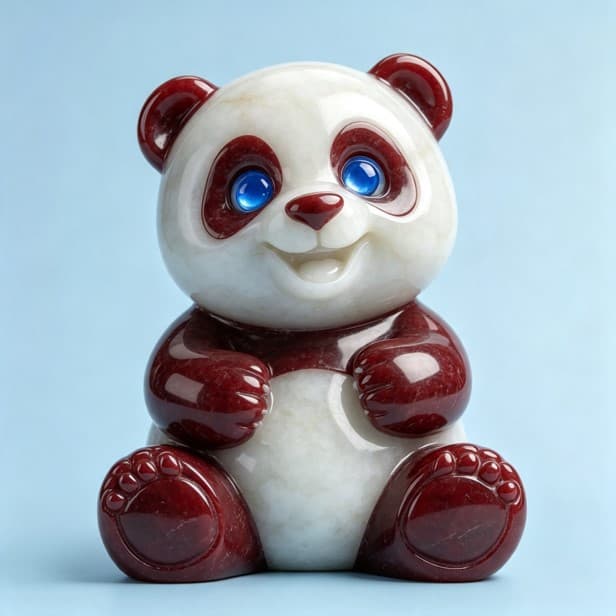 PANDA SOAPSTONE CARVING