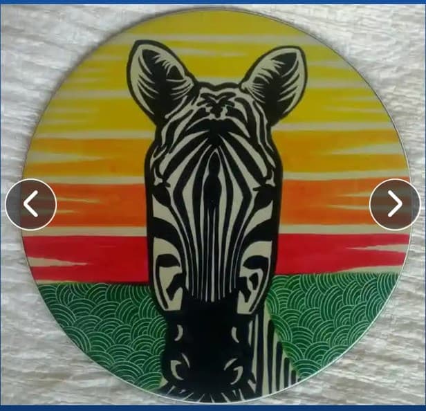 TRIVET ZEBRA 