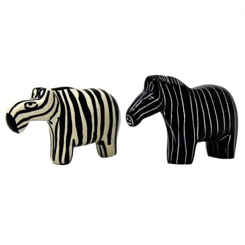 WOODEN CARVING ZEBRA 